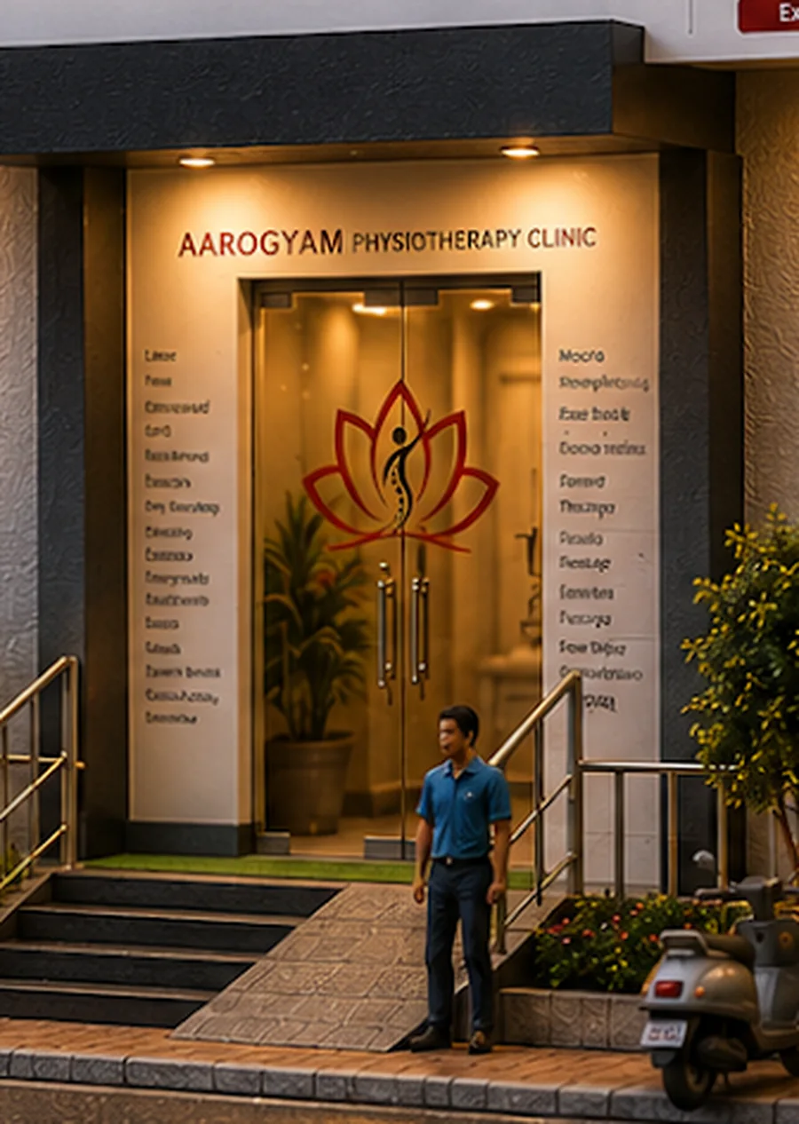 The clinic entrance